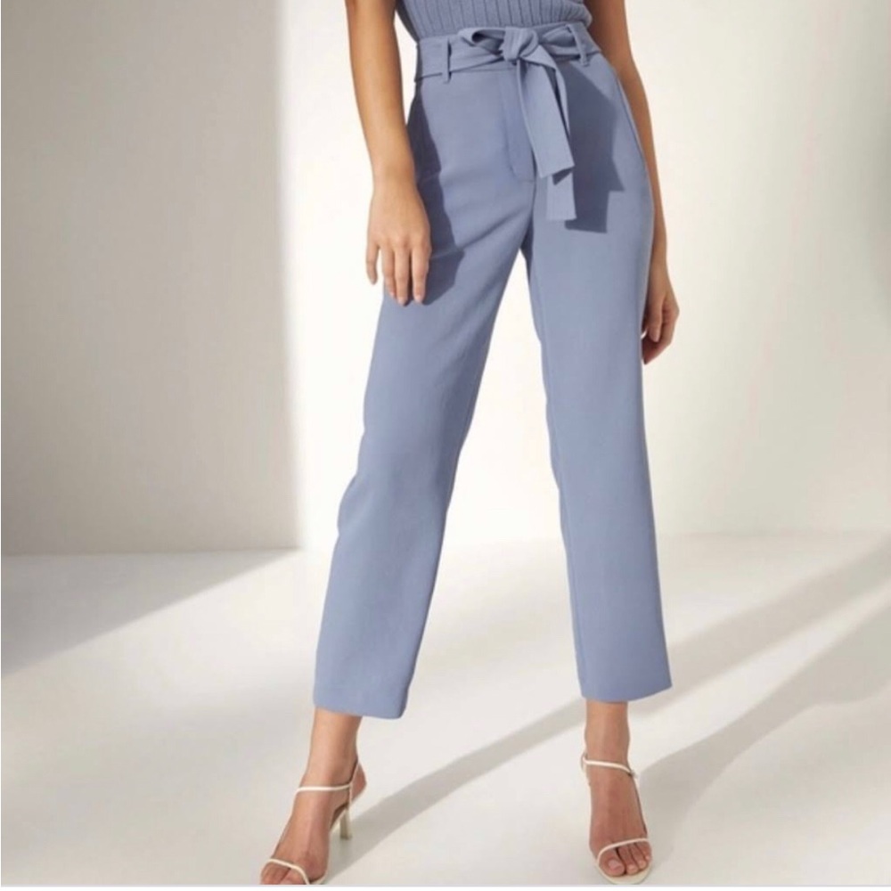 Wilfred Aritzia Tie-front pants granite blue 0